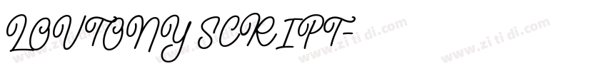 LOVTONY SCRIPT字体转换